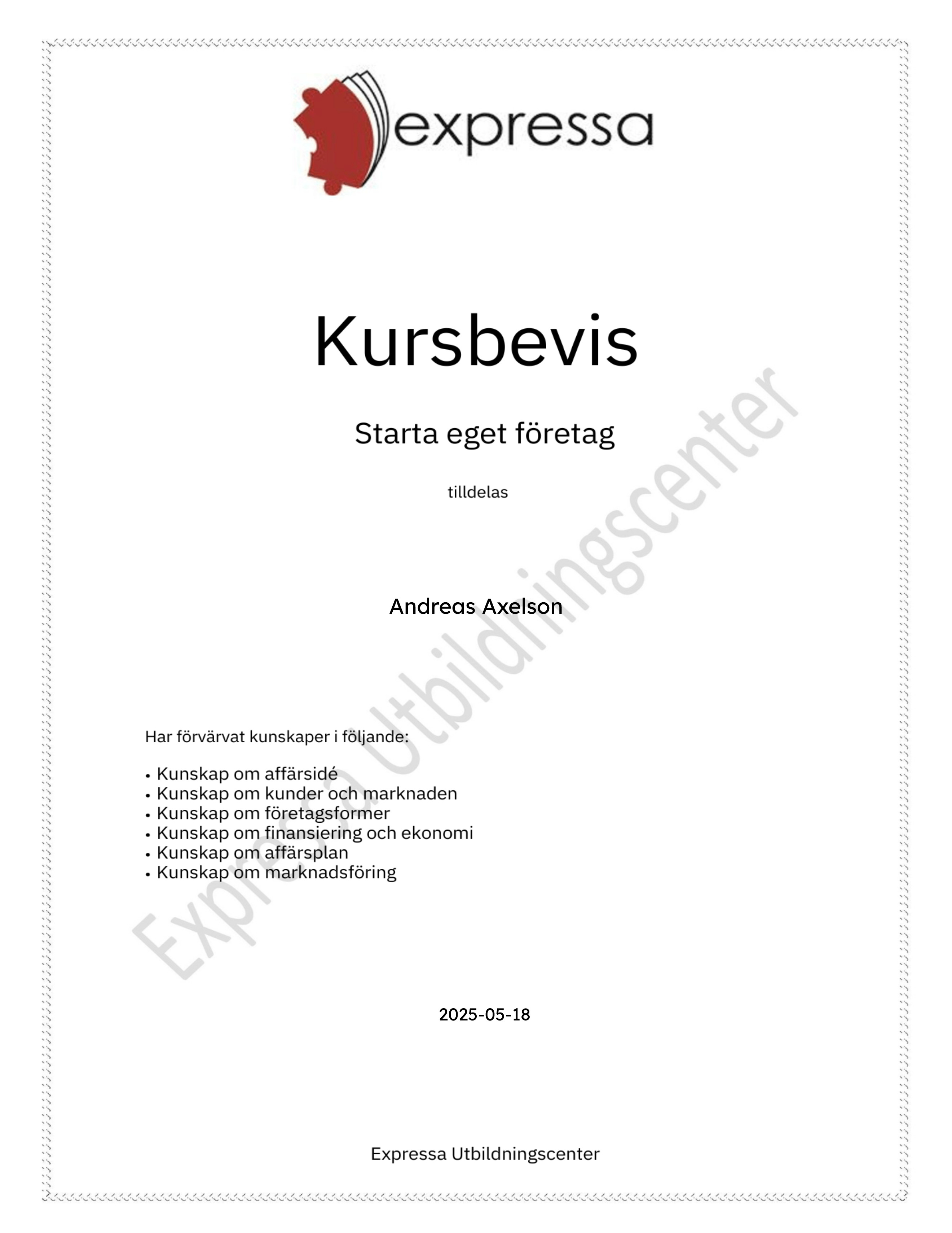 Starta eget företag (Gratis onlinekurs)